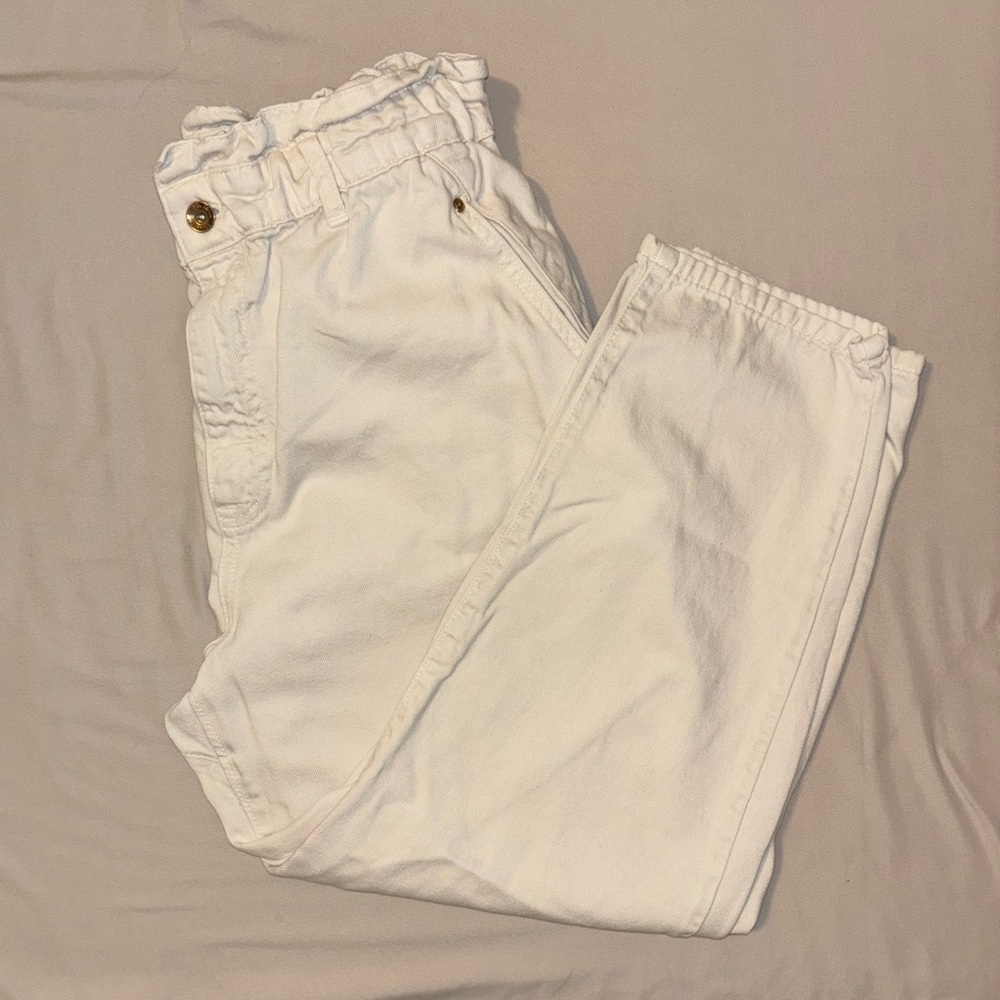 Zara - Baggy Paperbag High-Waisted Jeans